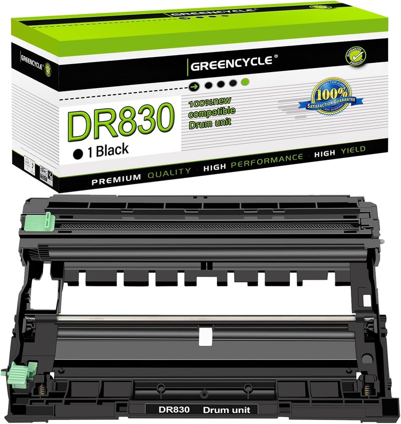 Greencycle DR830 1 Pack Compatible Drum Unit Replacement for Brother DR-830 use with HL-L2405W HL-L2460DW MFC-L2900DW MFC-L2820DW Laser Printer (Black, High Yield) - Image 1